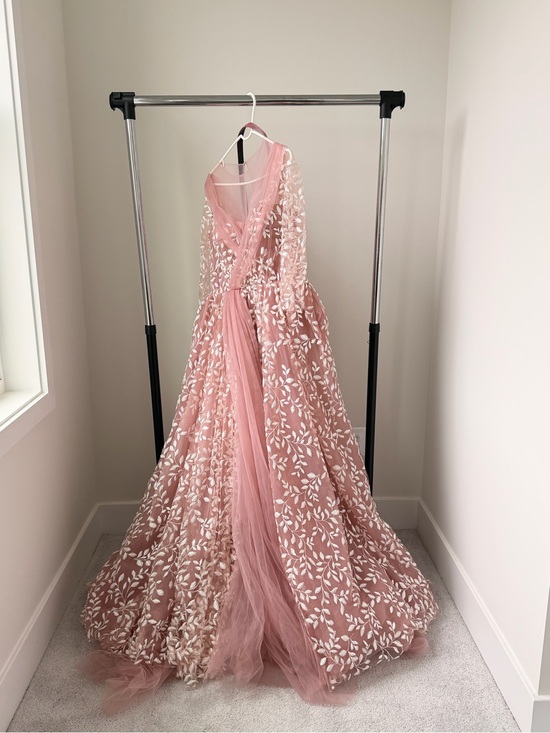 Teuta Matoshi Dresses & Skirts - Teuta Matoshi Blush Pink Floral Maxi Gown